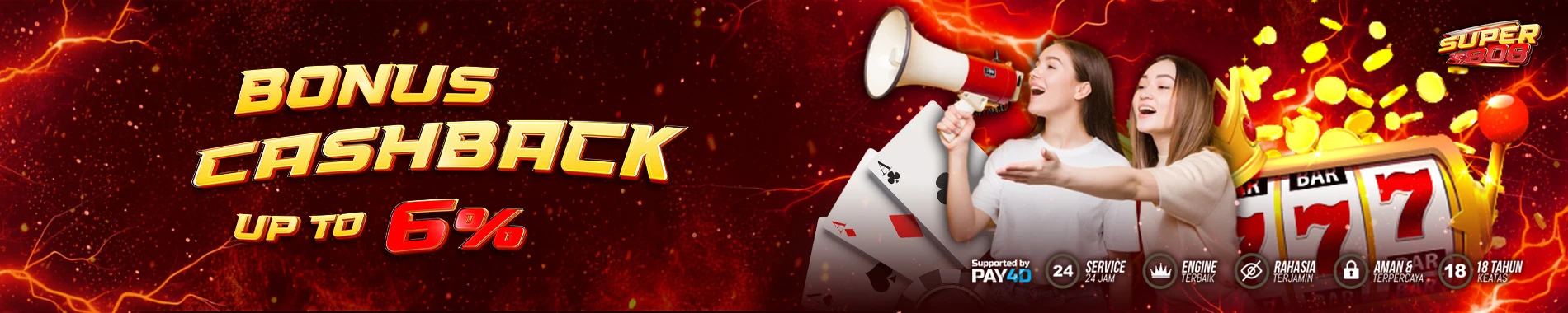 CASHBACK SLOT UP TO 6%